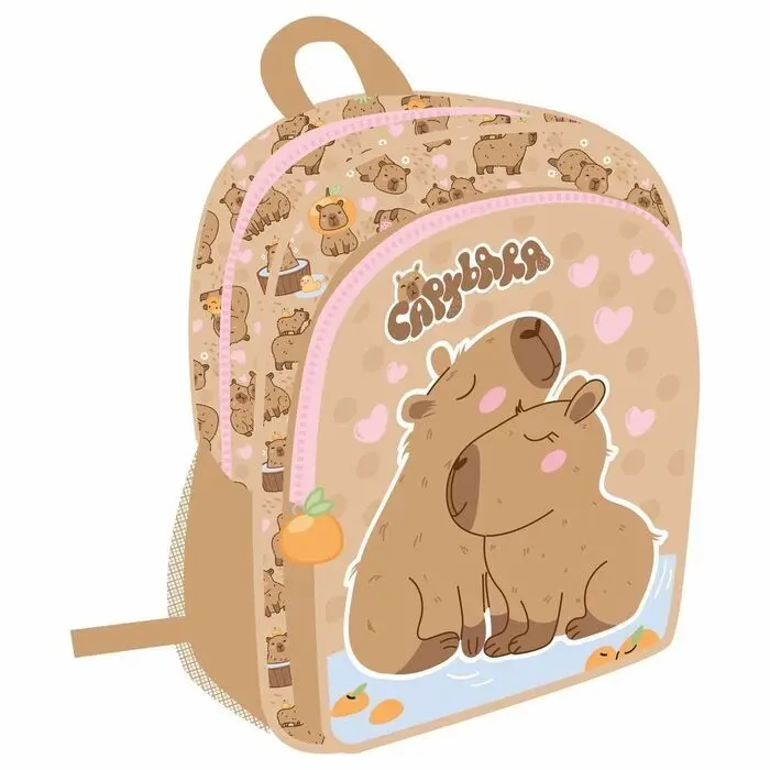 Mochila Infantil 29X24 Capibara Amorosos