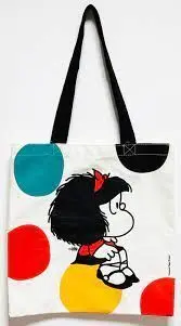 Bolsa Algodon Mafalda Mediana-Sobre Pelota