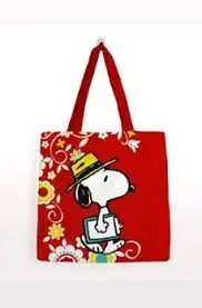 Bolsa Algodon Snoopy Pequeña - 9 Sombrero