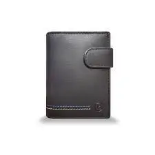 Cartera Kronos Harlem Vertical con Broche Negra