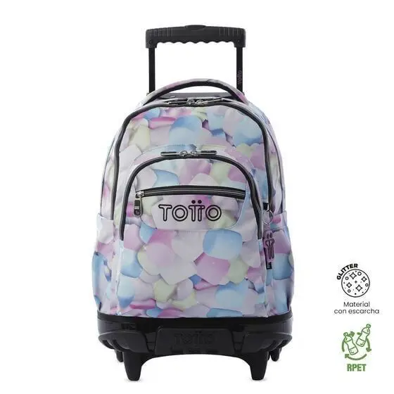 Mochila Rue Bomber Renglones Glitter Song Totto