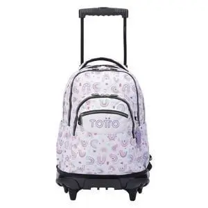 Mochila Carro Rue Bomper Arcoiris Rosa