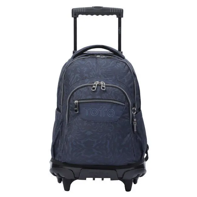 Mochila Carro Rue Bomper Azul y Negro Geometric