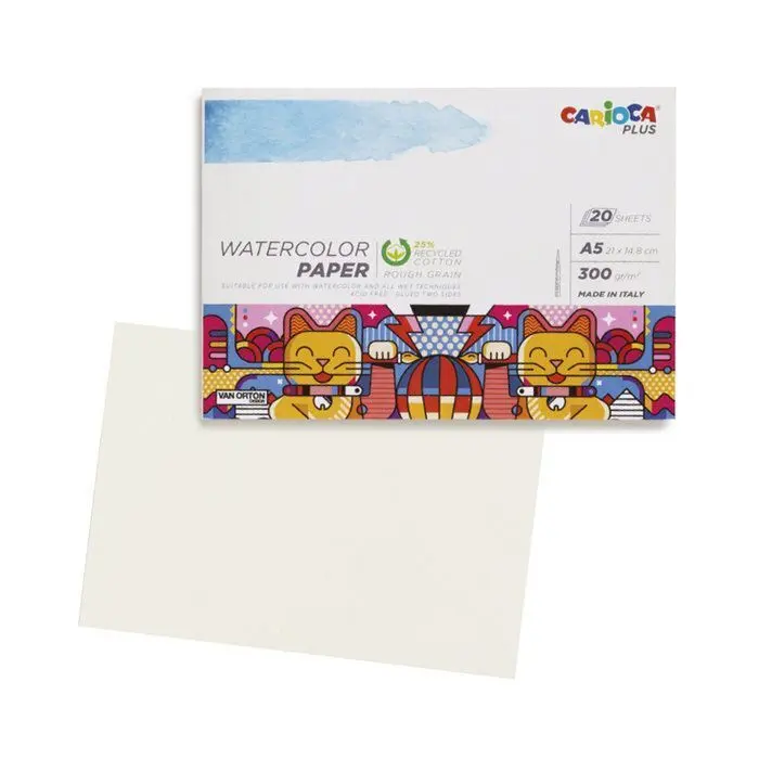 Bloc Acuarela Carioca Plus A5 300Gr 20H