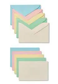 Sobre+Tarjeta 75X110Mm Colores Pastel 5Ud