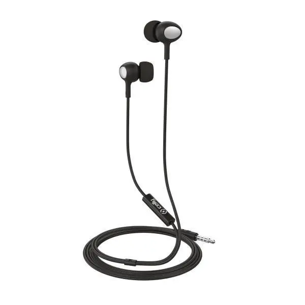 Auriculares Celly Manos Libres Jack 3. 5Mm Negro