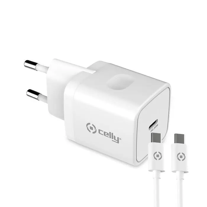 Cargador Red Celly Usb Tipo C Pd20W + Cable Tipo C