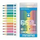 Lapiz Redondo 12 Colores Lacados Pastel