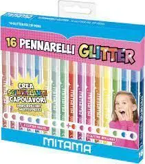 Set 16 Rotuladores Triangulares Glitter y Pastel
