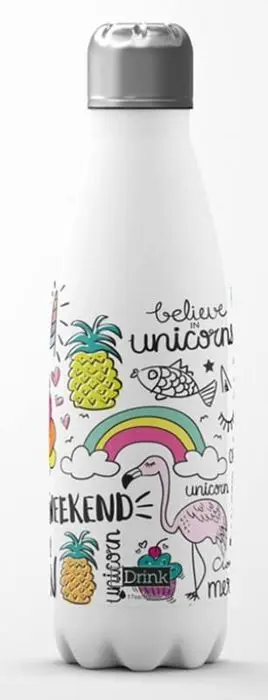 Botella Acero 650 Ml. I-Total Rf. Id1002 Diseño Surtido