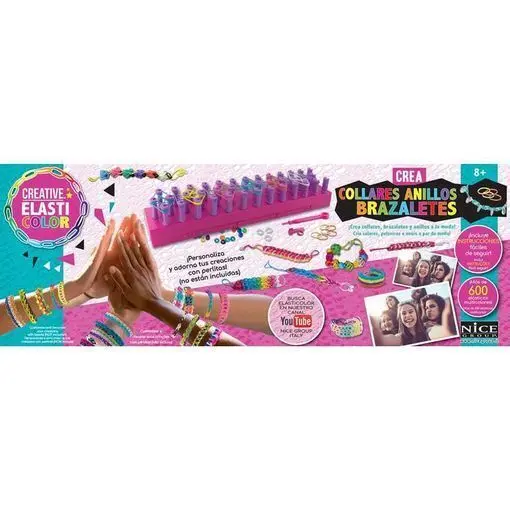Juego Creacion de Pulseras Gomas Elasticas 600 Elasticos