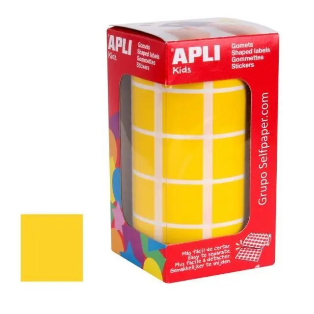 Rollo Gomets Apli Cuadrado 20Mm Amarillo