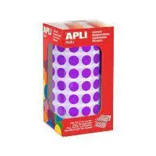 Rollo Gomets Apli Circulo 10,5Mm Lila