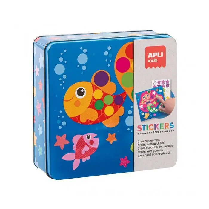 Juego Gomets Apli Caja Metal Pez