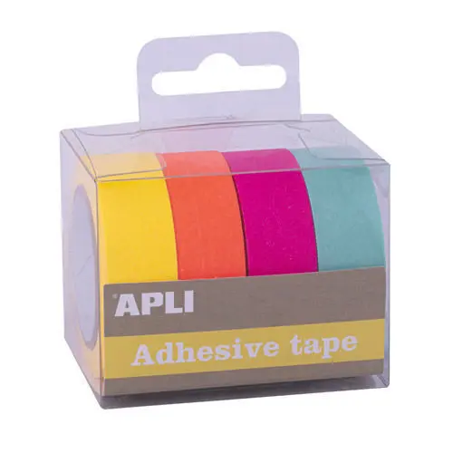 Cinta Adhesiva Fluor 15Mmx10M 4Ud. Apli