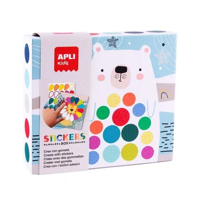 Juego de Gomets Caja de Cartón Oso