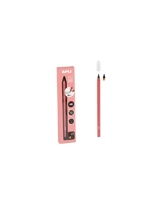 Lapiz Infinito Hb Apli Rosa