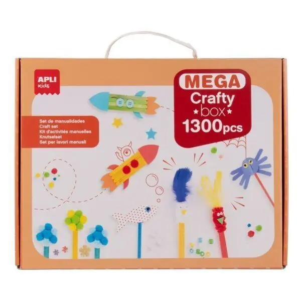 Set Manualidades Apli Mega Crafty Box 1300Pzas