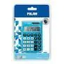 Calculadora Milan 8 Digitos Pocket Azul C/Funda