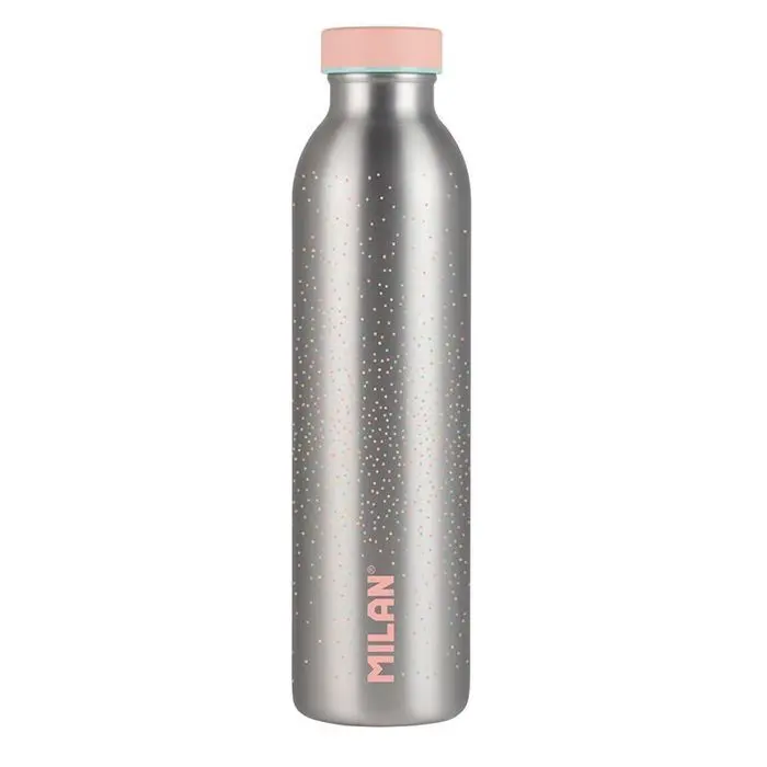 Botella Termica 591Ml Silver Rosa Milan
