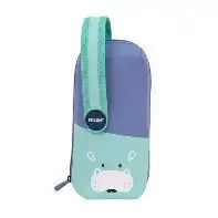 Portatodo Milan 4 Compartimentos Fun Animals Azul