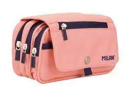 Portatodo Milan 1918 4 Cremalleras Solapa Rosa