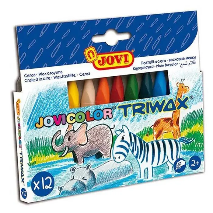 Lapiz Cera Jovicolor 12 ud Triwax