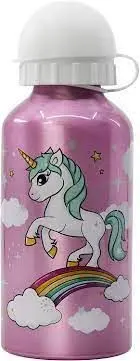 Botella Aluminio 400 Ml Unicorn Rainbow