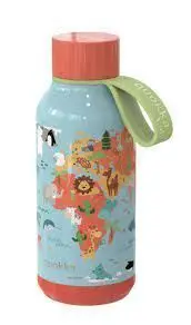 Botella Termo Acero Inoxidable 330Ml Kids Quokka Map