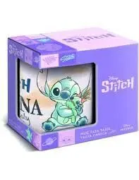 Taza Ceramica 325 Ml en Caja Regalo Stitch & Angel Ohana
