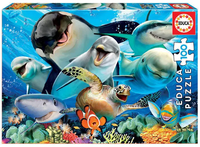 Puzzle 100 Piezas Selfie Bajo el Agua