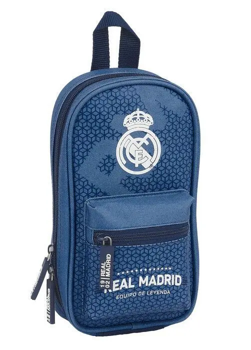 Plumier Mochila con 4 Portatodos Llenos Real Madrid Corporat