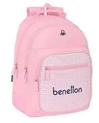 Mochila Doble con Cantoneras Adapt. Carro Benetton Vichy