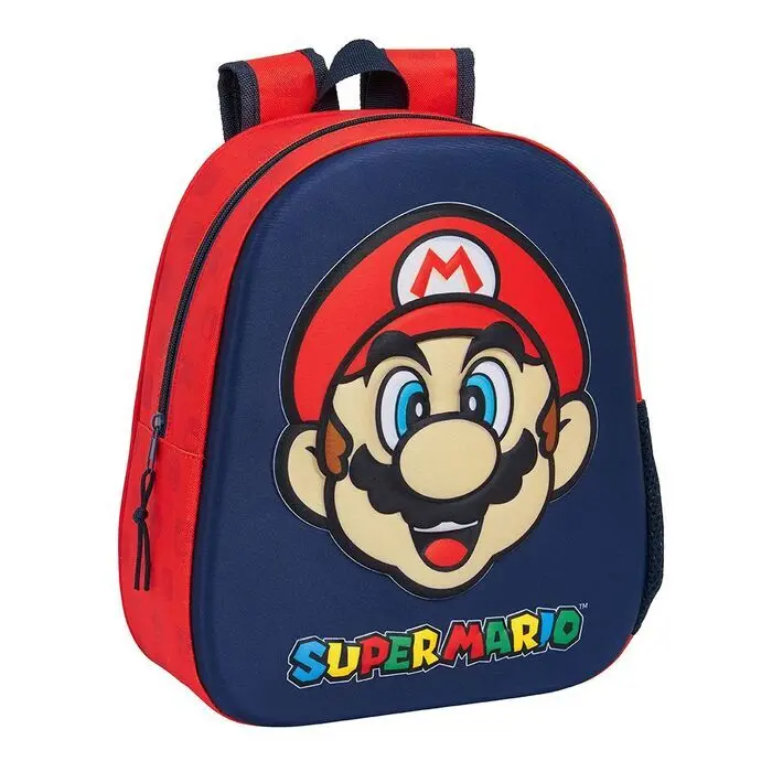 Mochila Guarderia 3D Super Mario 33X27Cm