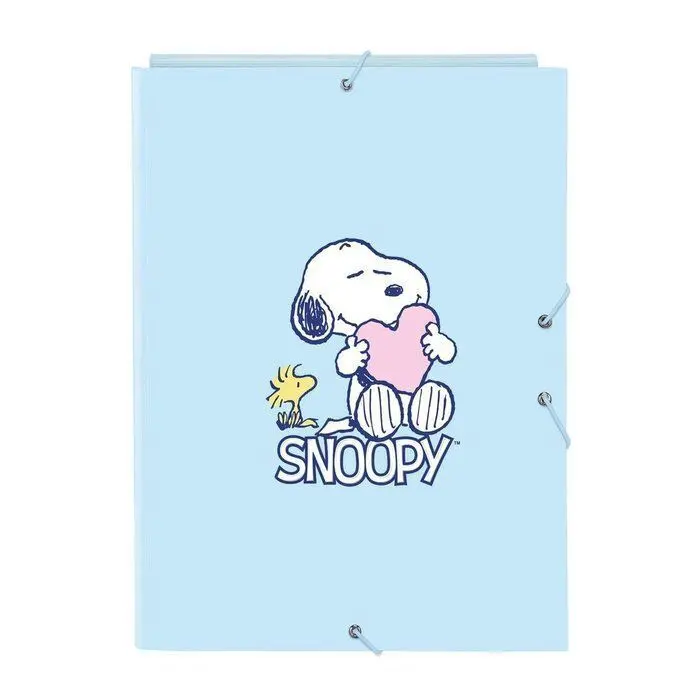 Carpeta Carton Folio Gomas Solapas Snoopy Love