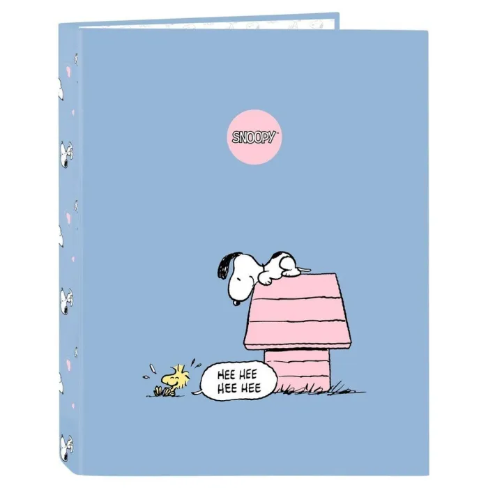 Carpeta Carton Folio 4 Anillas Mixtas Snoopy