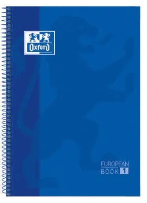 Bloc Oxford A4 5X5 T. extradura 80H 90Gr Azul Marino European Book 1