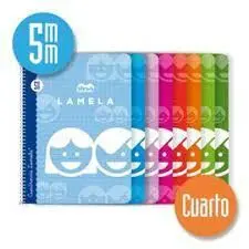 Bloc Lamela 4º 5Mm Colores Tb 40H 70Gr