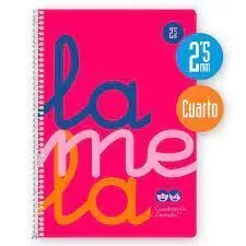 Bloc Lamela 4º 2. 5Mm Rosa Fluor T. pp 80H 90Gr