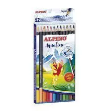 Lapiz Aqualine 12 Colores Carton Alpino