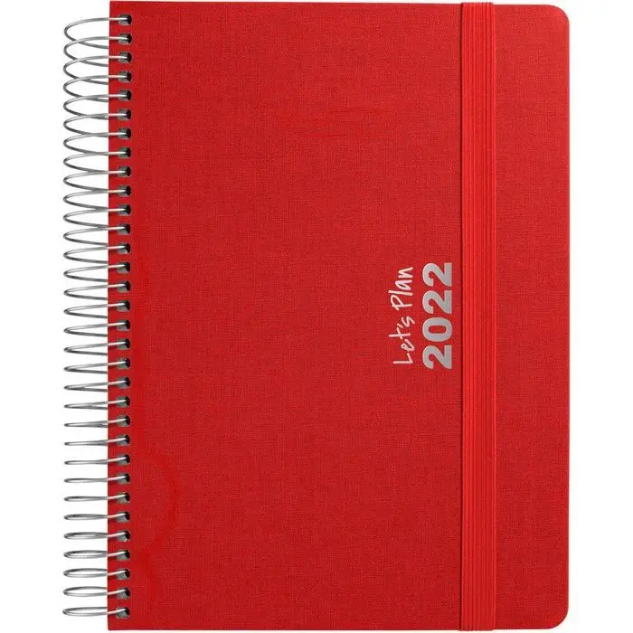 Agenda 22 D/P 15X21 Fancy Rojo