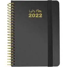 Agenda 22 S/V A6 Metalic Negro