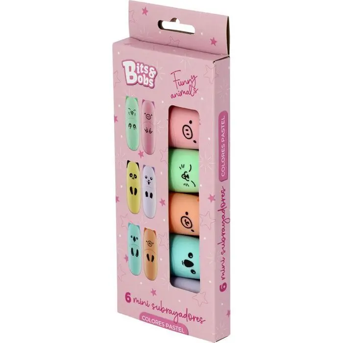 Rotulador Fluorescente Mini Pastel Cute Animal