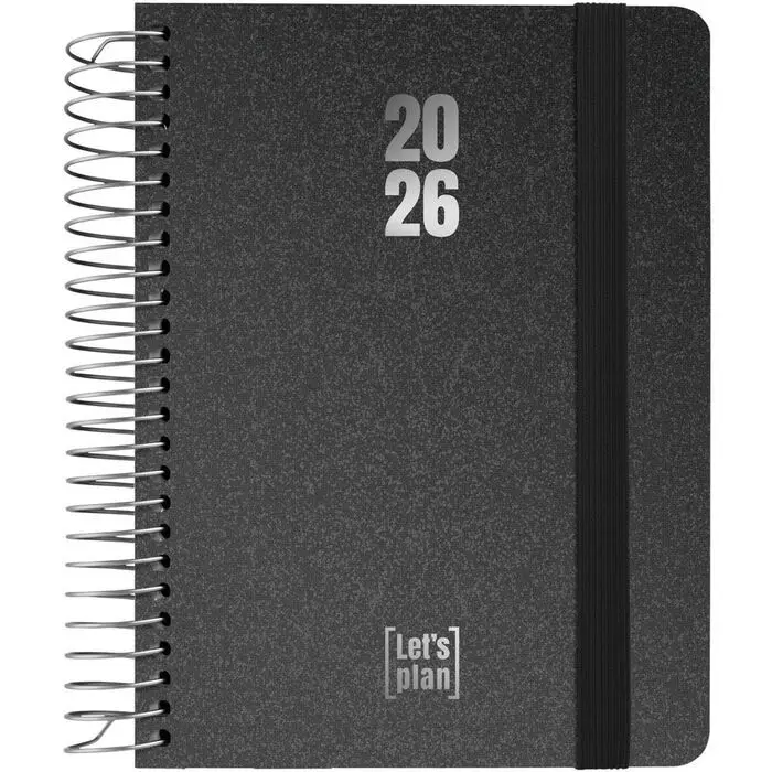 Agenda 2026 S/V A6 Metallic Negro