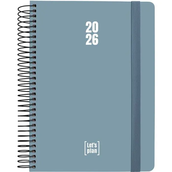 Agenda 2026 D/P 15X21 Colors Azul Plomo