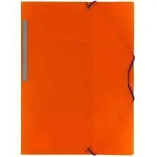 Carpeta A4 Pp C/Solapas y Gomas Naranja Grafoplas
