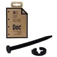 Encuadernador Goma Doc Negro 16Ud