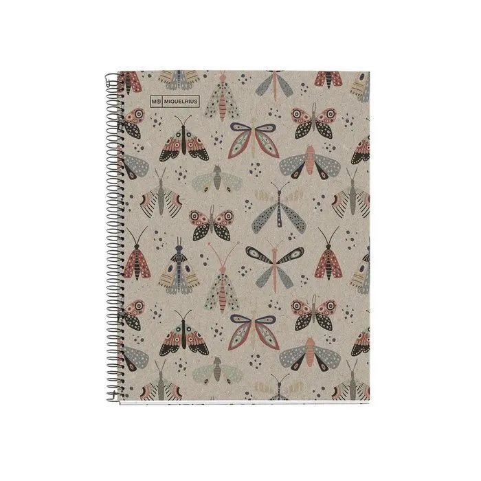 Libreta A5 Cuadro 5Mm 80H Ecobutterfly Mr Reciclado