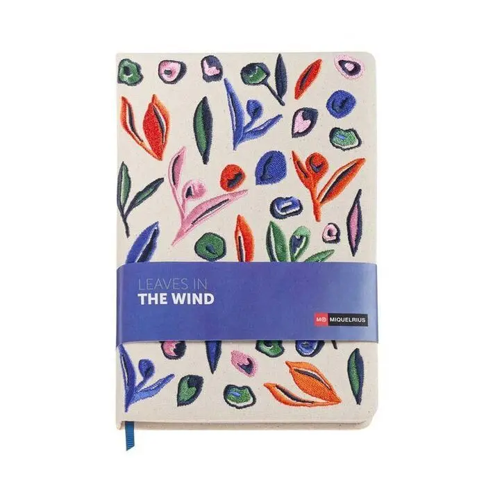 Libreta A5 Bordado Leaves Wind 160H 80Gr Miquelrius