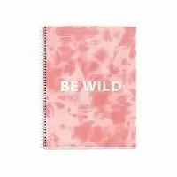 Cuaderno A5 5X5 120H 90Gr Tie Dye Rosa Miquelrius